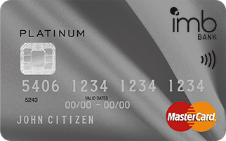 IMB Bank Platinum Rewards MasterCard