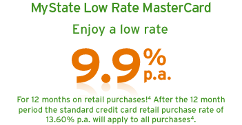 MyState Low Rate MasterCard