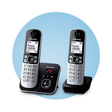 Panasonic KX-TG6822 Cordless Phone Twin Pack