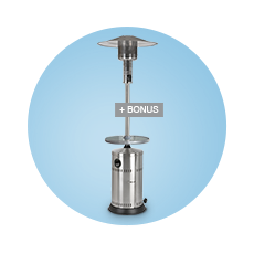 Masport Stainless Steel Patio Heater + BONUS Heater Cover ($70 RRP)